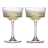 Wine Glasses 2 Pcs Ancient Classic Champagne Cups Wedding Party Cocktail Goblet Martini Glass 221124