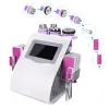 Promotion Beauty Instrument 6 en 1 Ultrasonic Cavitation Vacuum Radio Fréquence 635-650 Nm Machine de minceur de laser Lipo