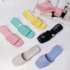 Zapatillas de tacón alto para mujer de marca Jelly Desginers Candy Colors Solid Fashion Summer Slides g003