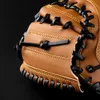 Sporthandschuhe Fdbro Baseball Catcher Glove Outdoor Braun Black PvcSoftball Übung Ausrüstung Größe 12 5 linke Hand für Erwachsenen Training 221124