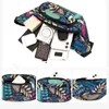 Midjepåsar Lövtryckad kvinnlig stor kapacitet Fanny Pack Mens Belt Bag Women Fashion Canvas Travel Banana 221124