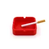 Silicone Ashtray 9 Colors Portable Shatterproof Square Ashtray Home Coffee Shop Bar Hotel Office Men Ashtrays