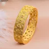 Bangle Annayoyo 1pcs Эфиопские золотые браслеты для женщин/мужчин Цвет Дубай Африка