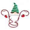 Christmas Decorations Christmas Decorations Wine Red Glass Holder Iron Bottle Jewelry Home Decoration Display Stand Year Party Suppl Dhrnk