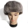 Berets Men Real Fur Bomber Hats Winter Echte doppen mannelijke hoofddeksel oorbeschermer VF7025