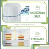 Disposable Take Out Containers Disposable Take Out Containers Kitchen Supplies Dining Bar Home Garden 20Pack Plastic Container Bento Dhhn7