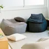 Pokrywa krzesełka kwadratowy elastyczna pokrywa fasoliowa torba fasolowa wygodne składane odpoczynek na taras meble sofa zdejmowana tkanina do mycia