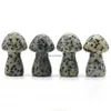 Pedras prec￡rias de pedras soltas 35 mm de pedras preciosas de pedra de pedras preciosas escultura de cogumelo de cogumelos fofos para o jardim de jardim de jardim de jardim de decora￧￣o de p￡tio DHMRU