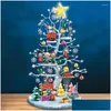 Decorazioni natalizie Decorazioni natalizie Led Ornamenti allegri per l'albero di casa Anno Ornamento desktop squisito Drop Delivery Garden F Dheqb