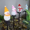 Jul LED Solar Landscape Light Garden Lawn Lamp Waterproof Outdoor Snowman Lamps Path Yard Ground Decoration Lights