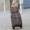 Hohe Qualität Zoll Retro Frauen Gepäck Reisetasche Mit Handtasche Roll Koffer Set Auf Rädern set J220707