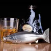 Kalça Şenlikler 50lb Troutfishshape Kalça Şişesi 4oz Alkol Şişe Huni Mini Cep Şişesi Paslanmaz Çelik Partisi İçecek Tarafeti 221124