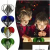 Kerstdecoraties Kerstdecoraties Mtisided Heart Colourf ornamenten Suncatcher Regenboog Maker Raam Hanging Ornament Sun Ca DHQ5Q