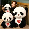 4060cm Love Love Panda Toys Like Like Like Animal Doll Classic na panda travesseiro ldren garoto menino presente de aniversário j220729