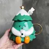 Starbucks 500ML Christmas Tree Shaped Ceramic Mug with Stir Bar Creative Drinking Table Coffee Cup XBDQ