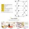 Clothing Storage Floor Standing Foldable Drying Rack Indoor Balcony Coat Racks Home Furniture Simple Clothes Rail Multi-Function