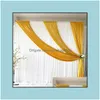 Party Decoration Party Decoration Event Supplies Festive Home Garden Fedex 10Ft 20Ft White Wedding Curtain Dhz3H Drop Delivery Dhqi7