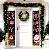Juldekorationer Merry Door Banner Joy Ho Hanging Ornament Navidad Noel For Home Happy Year 2023 221123
