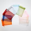 Falsche Wimpern 10x15 cm 12 Farben Organza -Taschen f￼r Nerz Lash Decoration Cases Verpackungserweiterungs -Make -up -Werkzeug