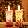 Decorações de Natal Decorações de Natal LED vela luz brilhante Flickering BB Battery Operou Chamas realistas Delive Fake Drop Delive Dhdbf