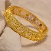 Bangle 24K Дубай может открыть браслеты, мать, девочка, эфиопские ювелирные браслеты для арабских африканских свадебных украшений подарки