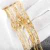 Cadeias Novas atacado 1pcs 2mm 3 1 Moda Gold Figaro Chain colar