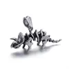 Pendant Necklaces Stainless Steel Men's Dinosaur Skeleton Triceratops Titanium Necklace