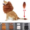 Chien vêtements Lion perruque Pet Cosplay vêtements Transfiguration Costume hiver chaud cheveux pour grands chiens vacances fête accessoires