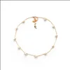 Naszyjniki z koralikami Pearl Choker Dainty Regulowany naszyjnik 18K Gold Splated Ctured Barque Pearls Tiny łańcuch Delikatne matki Va dhgarden dhv6t