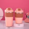 Water Bottles 350ML480ML Simple Fashionable Straw Cup 316 Stainless Steel Vacuum Mug Candy Color Thermo Flask Coffee Cup Gift Drinking Cup 221124