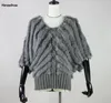 Frauen Pelz 2022 Top Qualität Frauen Echt Mantel Echte Gestrickte Gilet Weste Dame Winter Warme Jacke