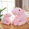 Special Gift Creative Cartoon Rhino Dolls Cuddle Rhino Cushion Rhino Horn Plush Pop Toy Baby Sleeping Pop Room Decor J220729