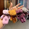 13 cm mini peluche orso siamesi giocattoli ciondolo cotone PP orsi farciti morbidi bambola giocattolo regalo di festa