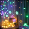 Christmas Decorations Christmas Decorations Led Merry Snowflakes String Fairy Lights Ornaments 2022 Tree For Home Navidad Drop Deliv Dh1Gd