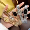 Moda pełna marka nadgarstka Watches Women Ladies Girl Crystal Style Luksusowy metalowy zespół stalowy Dobra jakość kwarcowy zegar R2192613