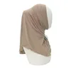 Scarves Plain Solid Stretch Modal Jersey Instant Hijab Cap Women Elastic Muslim Turbante Turban Wrap Neck Snood Foulards Bonnet Headband