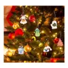 Christmas Decorations Christmas Decorations Wooden Pendants60 Pieces Diy Unfinished Wood Slices With 12 Styles 40 Bells Holiday Tree Dh9Hh