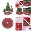 Christmas Decorations Christmas Decorations Tree Skirt Red Plaid Snowflake For Home Office Drop Delivery Garden Festive Party Supplie Dh5Kf