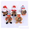 Juldekorationer Juldekorationer Santa Claus Snowman Candy Basket Merry Decoration For Home Xmas Kids Gifts 2022 Happy Ye DHPVZ