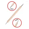 Nail Art Kits 100Set/Lot 5Pcs/Set Double-Headed Point Drill Pen Wooden Pole Flower Glue Polish Pull Manicure HA2167