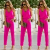 Kobiety Jumpsuits Rompers Women Summer Streetwear Spaghetti Strap Beach Casual Sleveless V Neck Kobieta 221123