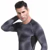 L￶pning s￤tter m￤ns komprimering sportkl￤der kostymer gym tights tr￤ning kl￤der tr￤ning jogging sport set rashguard tr￤ning f￶r m￤n