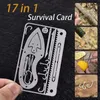 Outdoor camping supplies Multi purpose survival tools Fishing gear Hook card