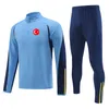 Turquie hommes survêtements automne enfants en plein air Semi-fermeture éclair à manches longues costume d'exercice jogging sport loisirs chemise à manches longues