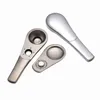 Rainbow Cigarette Tobacco Pipes Metal Magne Zinc Alloy Hand Spoon Magnetic diameter Smoking Pipe 8 Colors FY3657 1124