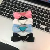 Fashion Hair Ornaments Luxury Pet Bow Hairpin Dog Collar Bowknot Sublimation Blank Cat Kitten Puppy Girl Sherina Poodle 4 Colors