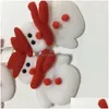 Juldekorationer Juldekorationer 3 m Snowman Tree Led Garland String Light Decoration For Home 2022 Ornament Natal Year DHX9R