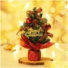 زينة عيد الميلاد ديكورات عيد الميلاد 25 سم الحلي الشجرة الصغيرة ديكور Mticolor محمولة مصغرة المنزل عيد الميلاد PVC ديكور ل dhaoy