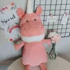 Ins Cute 4570Cm Pink Unicorn With Big Teeth Toy Hugs Unicorn Dolls Home Decor Kids Sussen Dolls Birthday Xmas Gift J220729