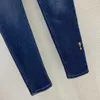 Женский дизайнер джинсов Милан Уамп 2022 Новый осенний зимний брюк брюки и тот же стиль роскошный скинни GGMV